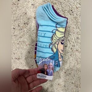Girls kids‎ Frozen movie no show socks L large sz 4-10 pack of 6 pairs NEW NWT